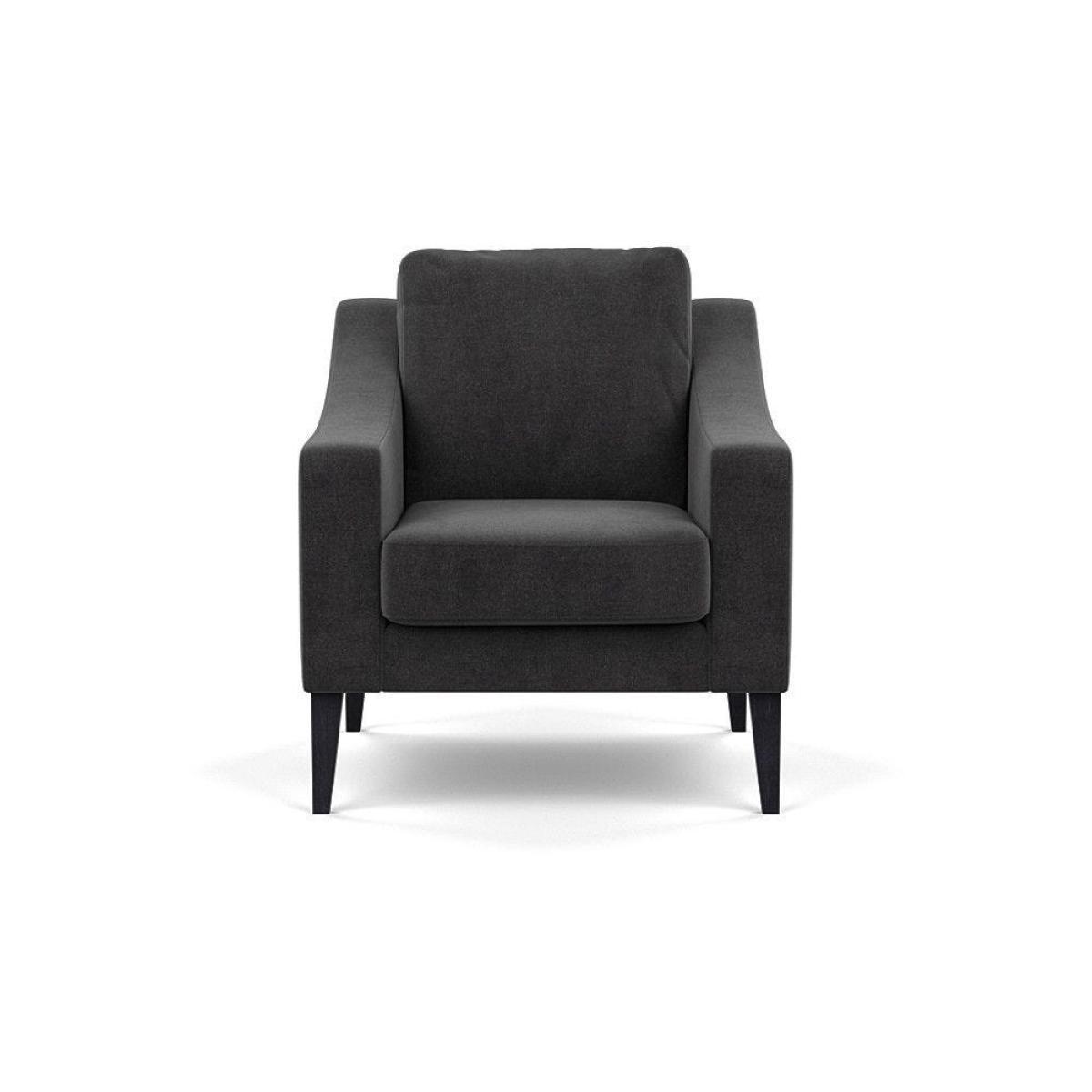 Heal's Eton 2 Seater Sofa Smart Luxe Velvet Azure Black Feet - Heal's UK Furniture – image 4