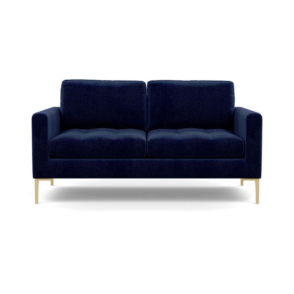 Heal's Eton 2 Seater Sofa Smart Luxe Velvet Azure Black Feet - Heal's UK Furniture – image 7