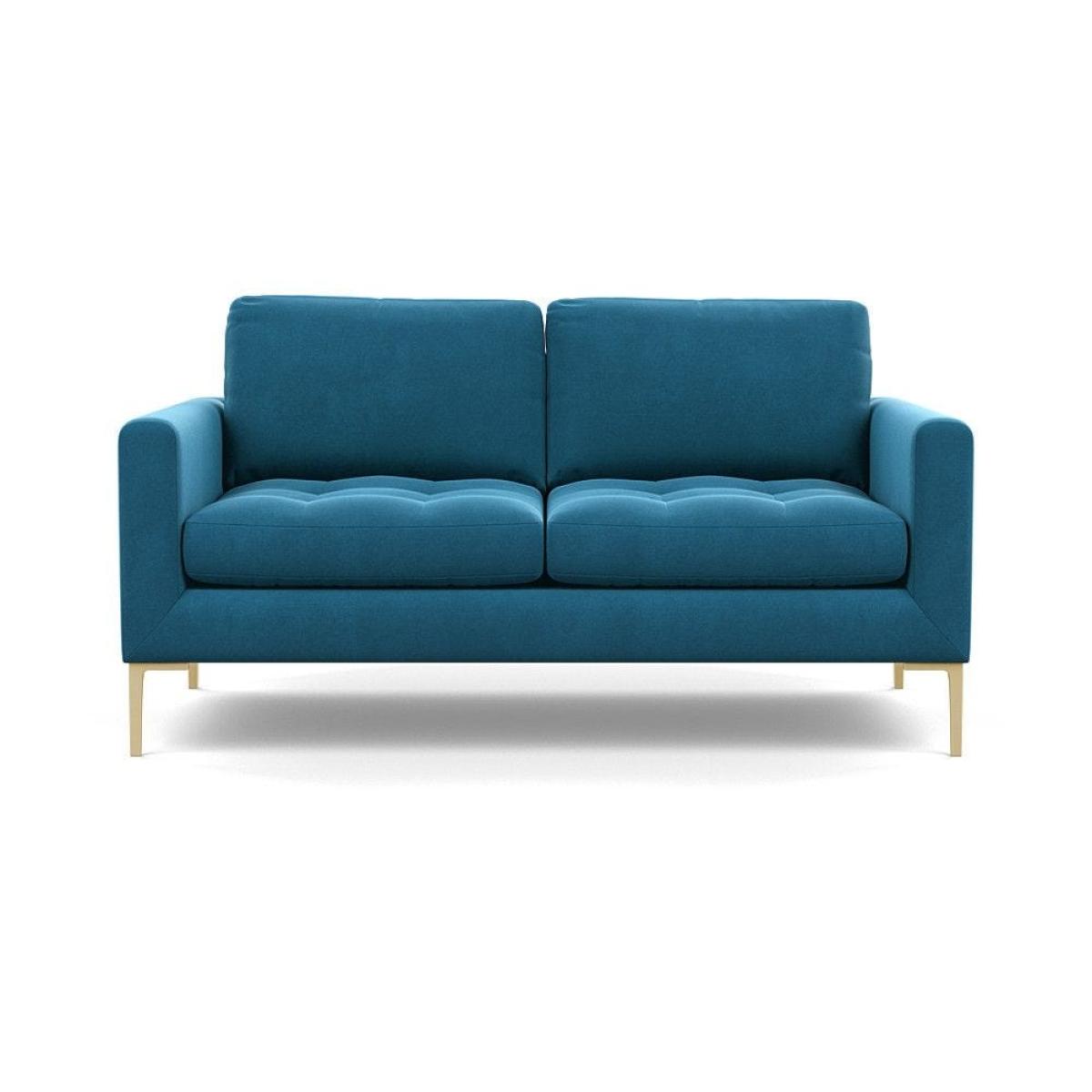 Heal's Eton 2 Seater Sofa Smart Luxe Velvet Azure Black Feet - Heal's UK Furniture – image 65