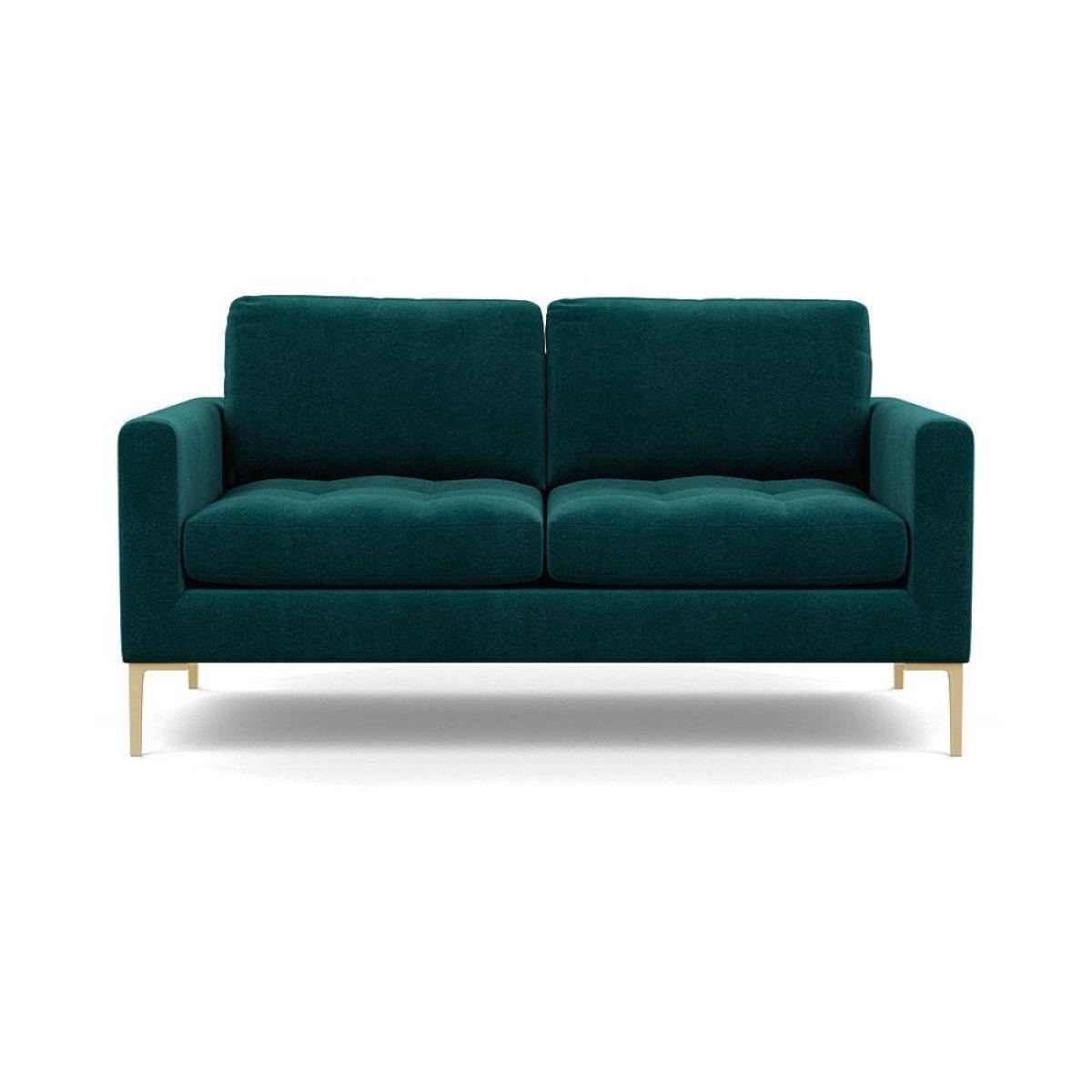 Heal's Eton 2 Seater Sofa Smart Luxe Velvet Azure Black Feet - Heal's UK Furniture – image 68