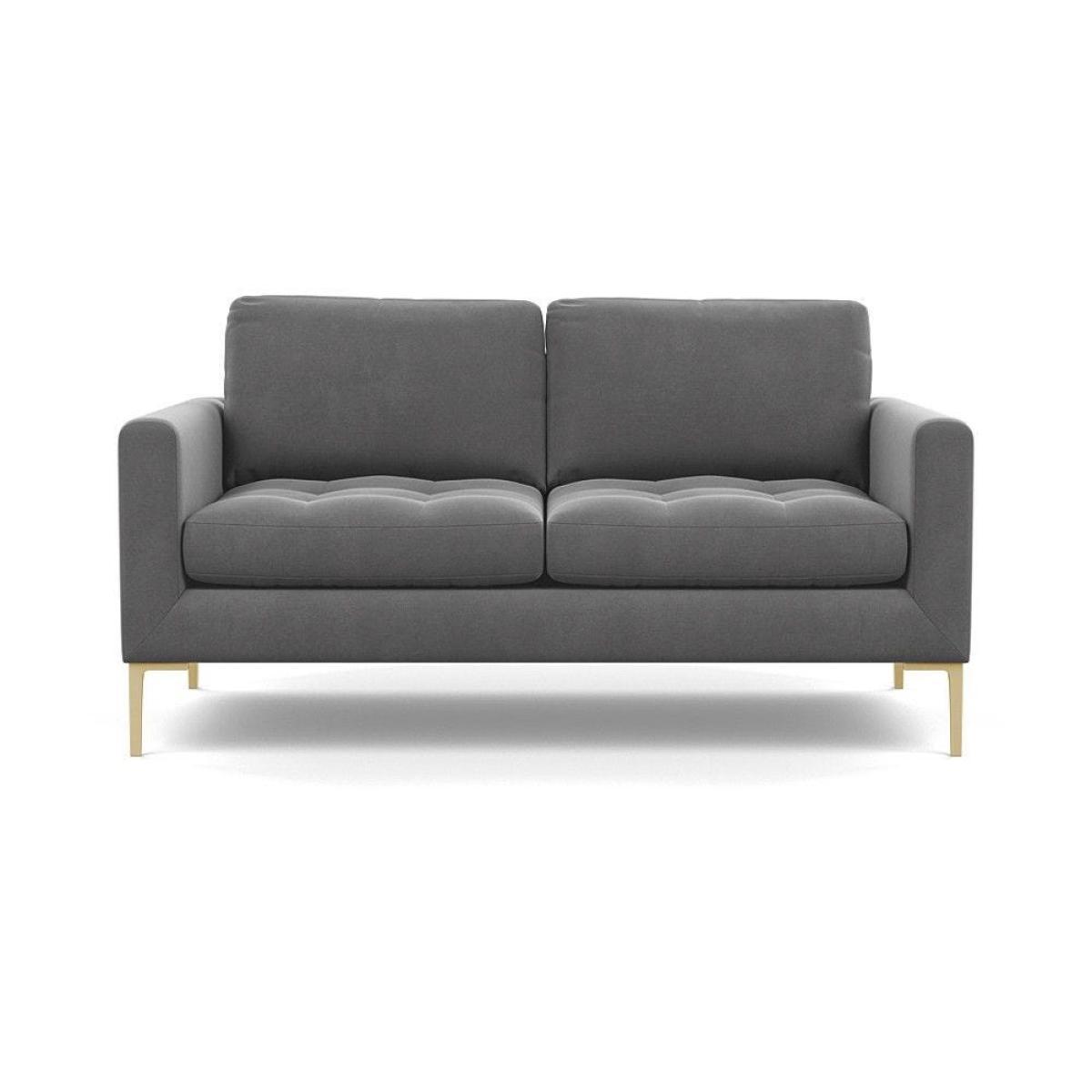 Heal's Eton 2 Seater Sofa Smart Luxe Velvet Azure Black Feet - Heal's UK Furniture – image 69