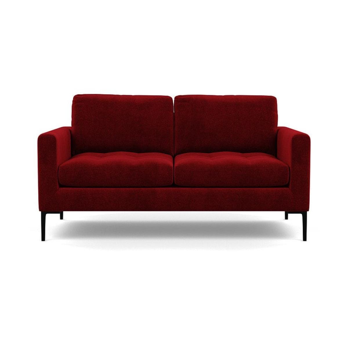 Heal's Eton 2 Seater Sofa Smart Luxe Velvet Azure Black Feet - Heal's UK Furniture – image 9