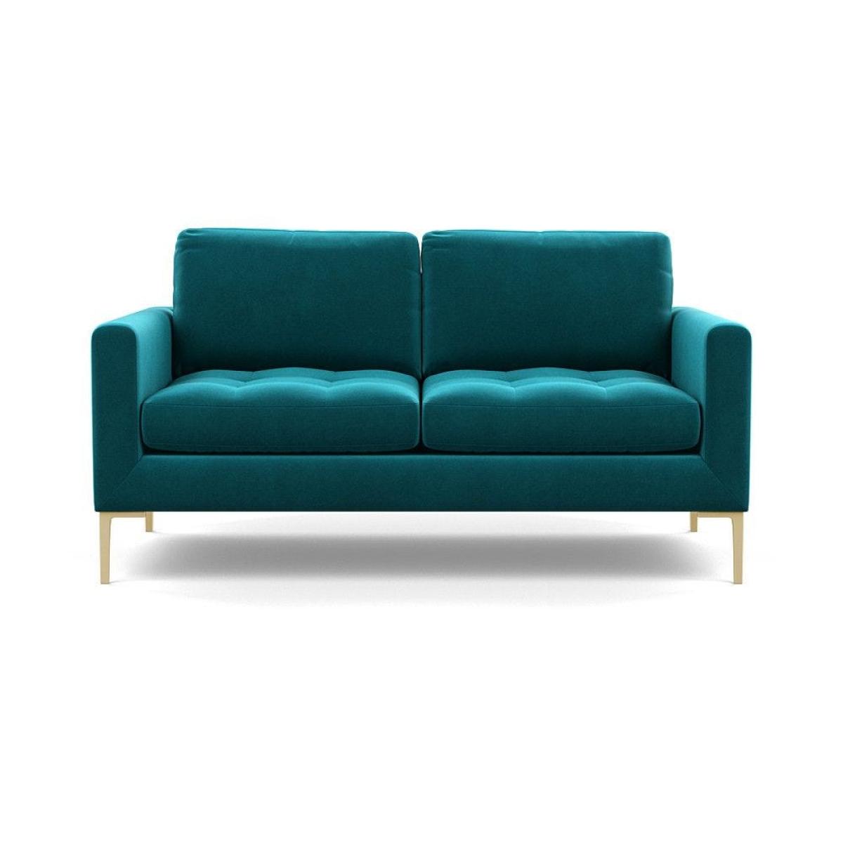 Heal's Eton 2 Seater Sofa Smart Luxe Velvet Azure Black Feet - Heal's UK Furniture – image 97