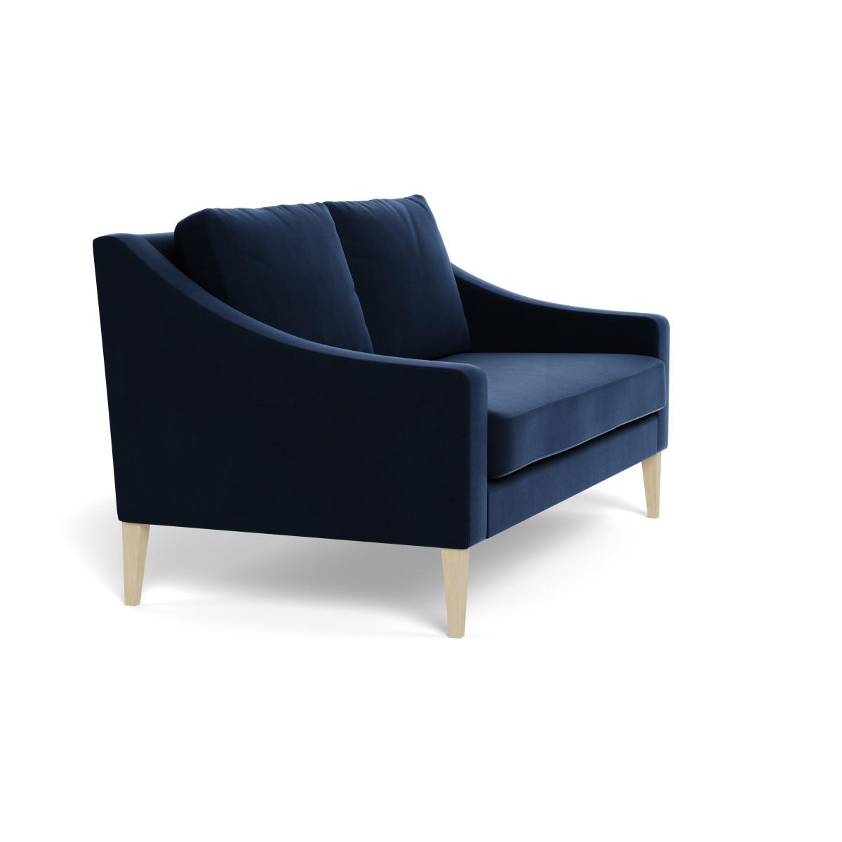Heal's Richmond 2 Seater Sofa Smart Velvet Dusk Natural Feet - Heal's UK Furniture – image 2