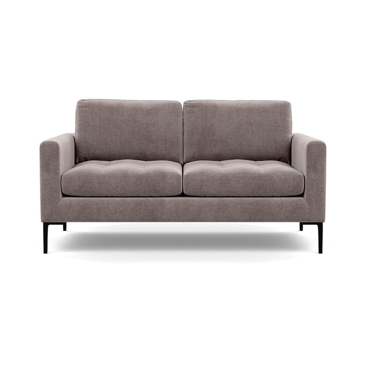 Heal's Eton 2 Seater Sofa Smart Luxe Velvet Mushroom Black Feet – image 2