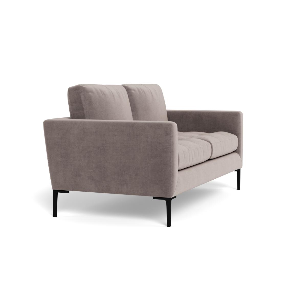 Heal's Eton 2 Seater Sofa Smart Luxe Velvet Mushroom Black Feet – image 3