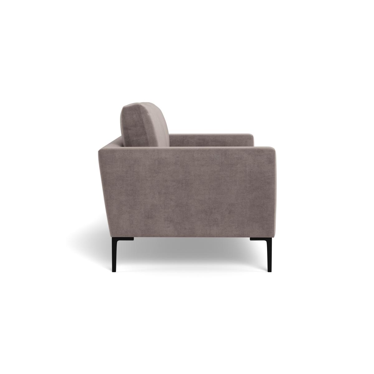 Heal's Eton 2 Seater Sofa Smart Luxe Velvet Mushroom Black Feet – image 4