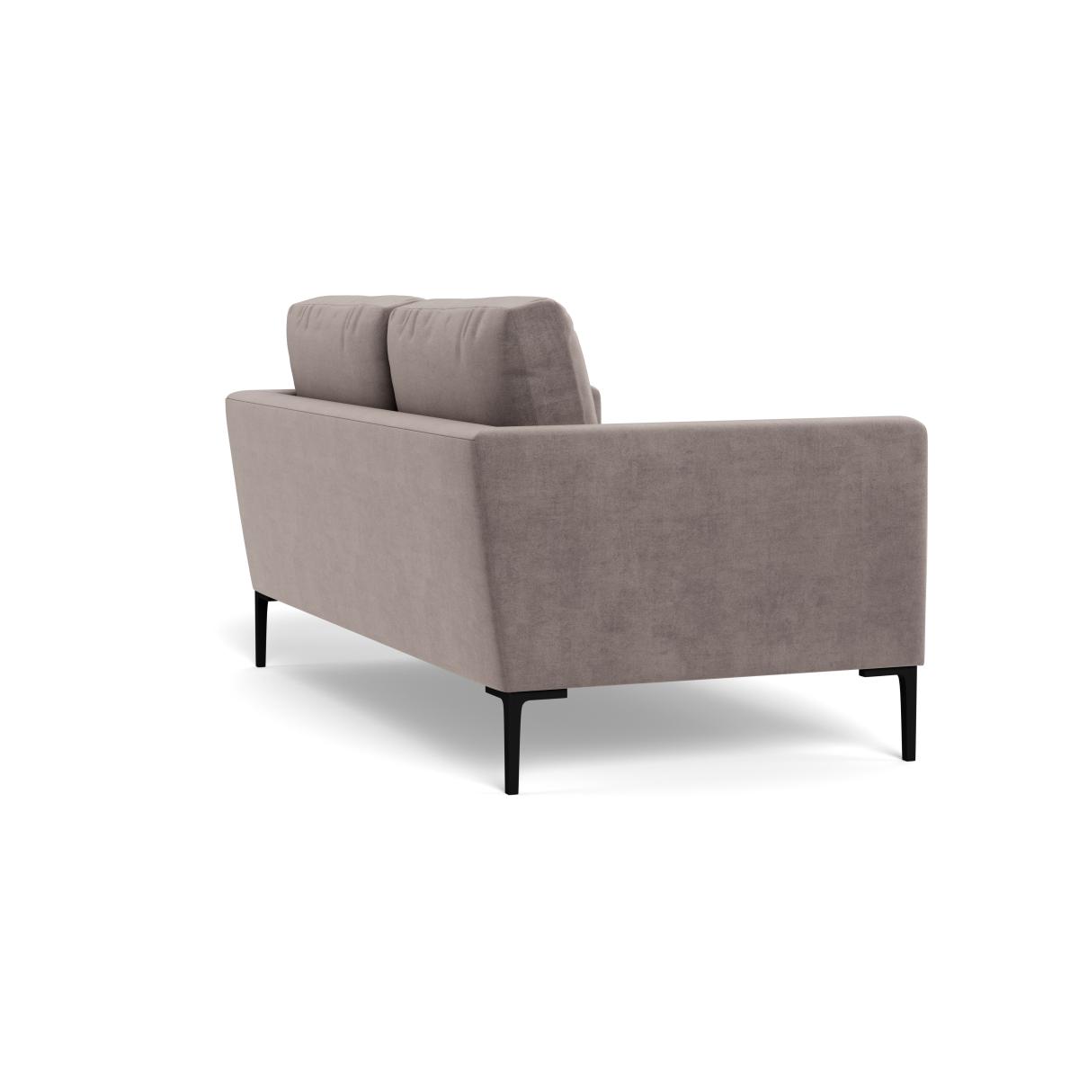Heal's Eton 2 Seater Sofa Smart Luxe Velvet Mushroom Black Feet – image 5