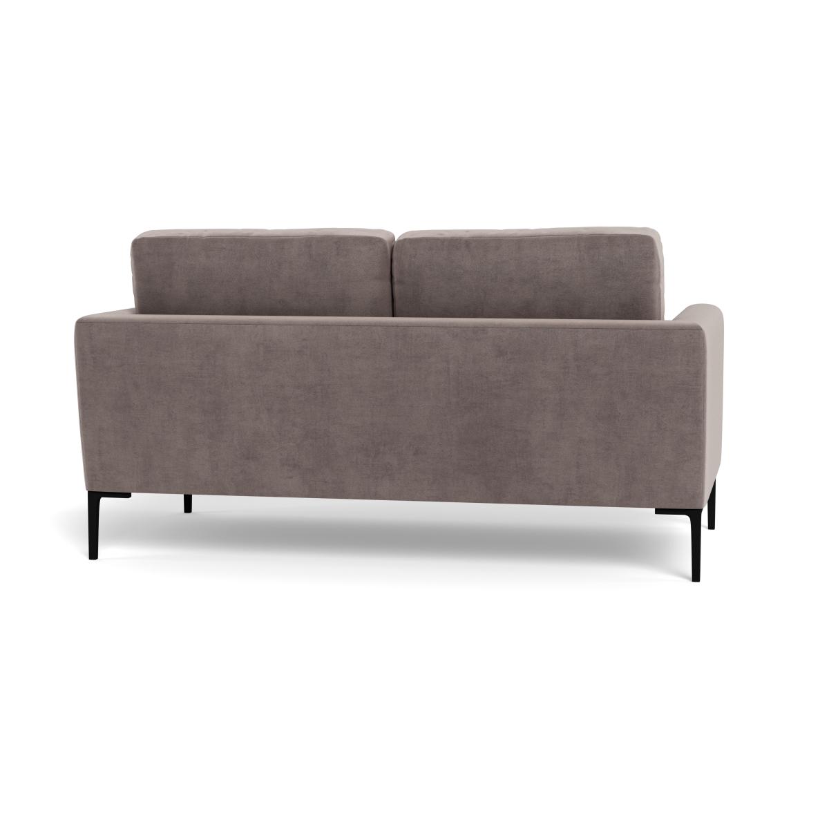 Heal's Eton 2 Seater Sofa Smart Luxe Velvet Mushroom Black Feet – image 6