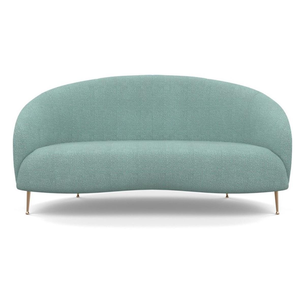 Heal's Bloomsbury 2 Seater Sofa Smart Luxe Velvet Midnight Brass Feet - Heal's UK Furniture – image 44