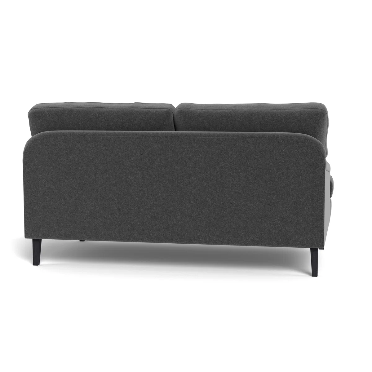 Heal's Stanton 2 Seater Sofa Melton Wool Granite Black Feet – image 6