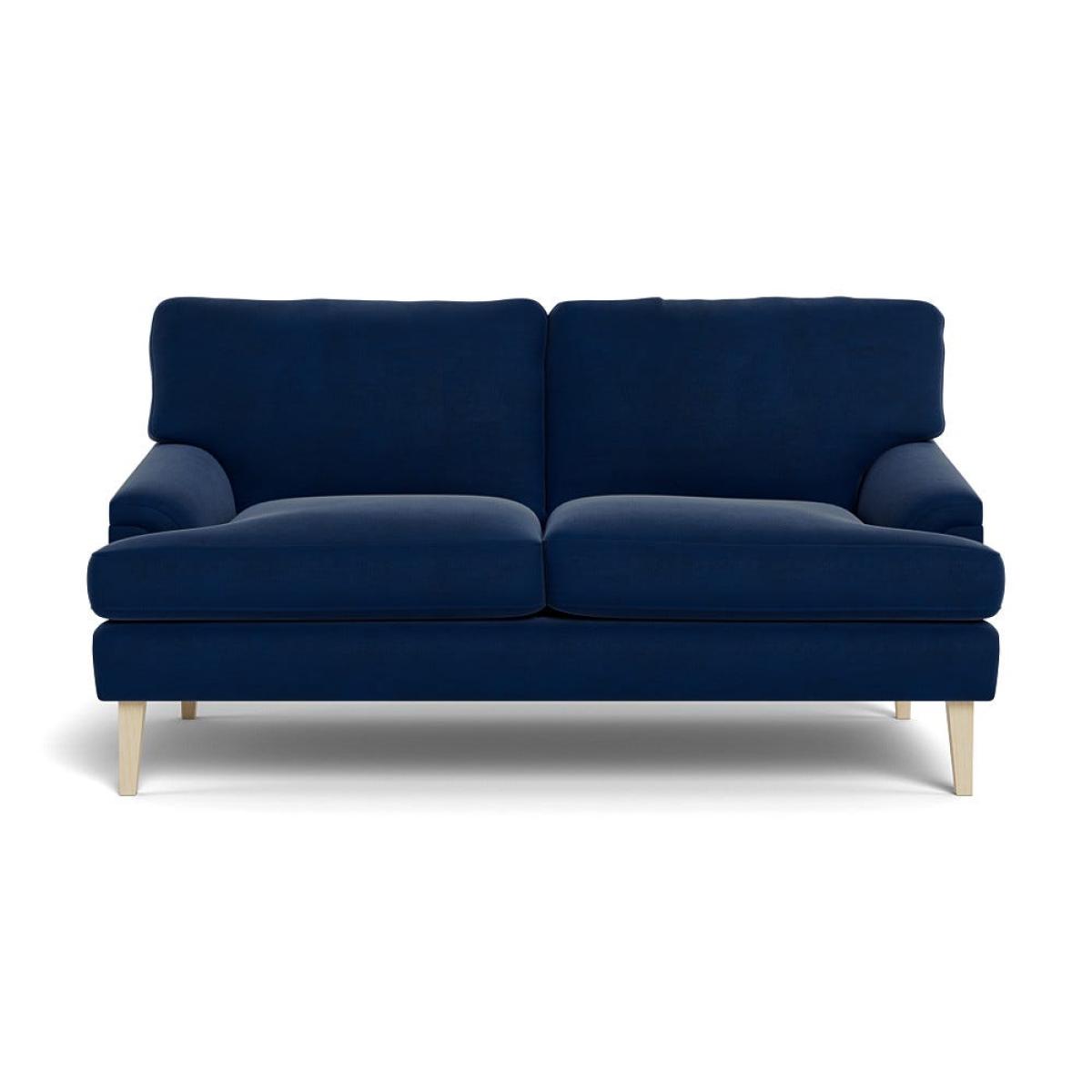 Heal's Stanton 2 Seater Sofa Velvet Midnight Natural Feet – image 2