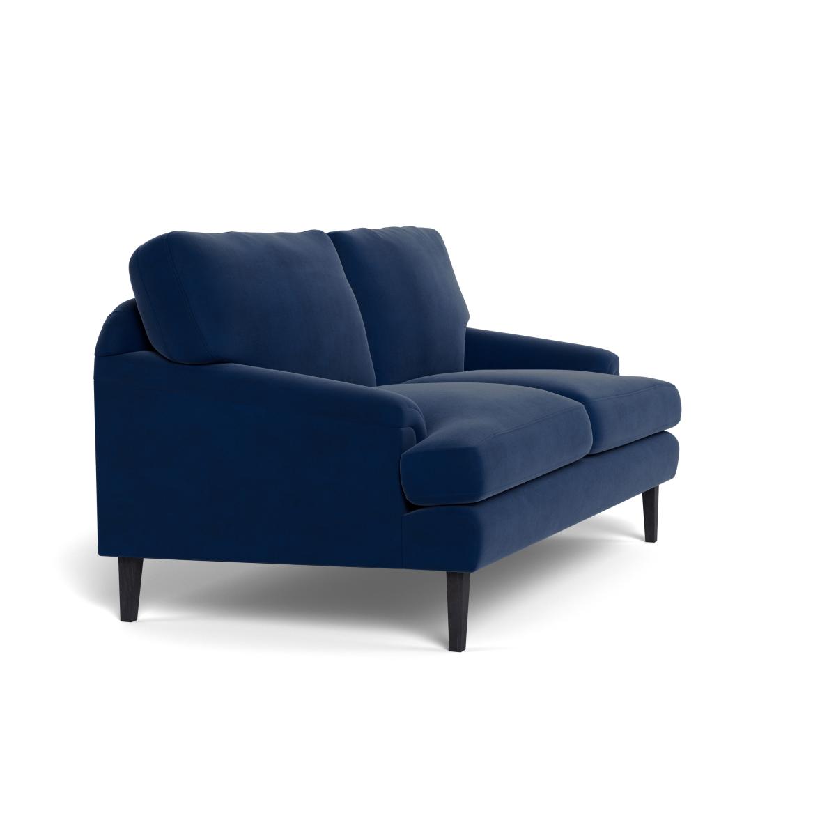 Heal's Stanton 2 Seater Sofa Velvet Midnight Natural Feet – image 3