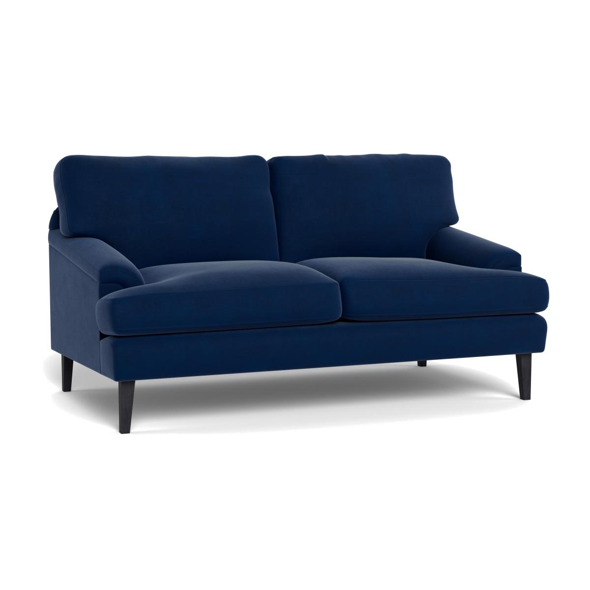 Heal's Stanton 2 Seater Sofa Velvet Midnight Natural Feet – image 1