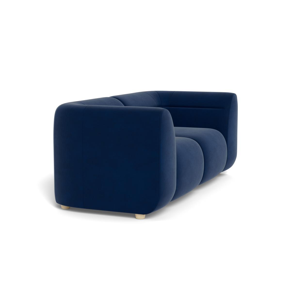 Heal's Lilli 2 Seater Sofa Velvet MInk Natural Ash Feet - Heal's UK Furniture – image 2