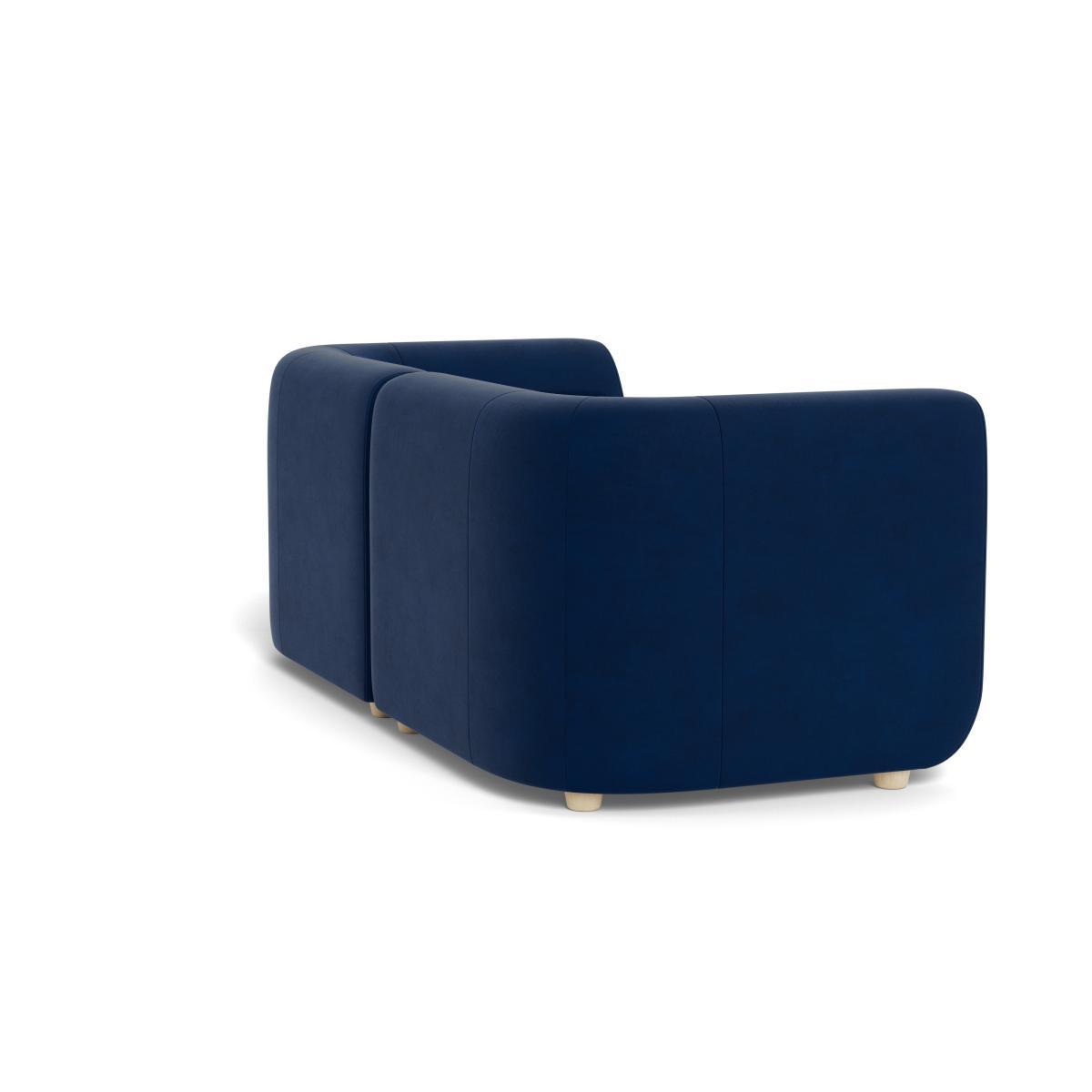 Heal's Lilli 2 Seater Sofa Velvet MInk Natural Ash Feet - Heal's UK Furniture – image 4