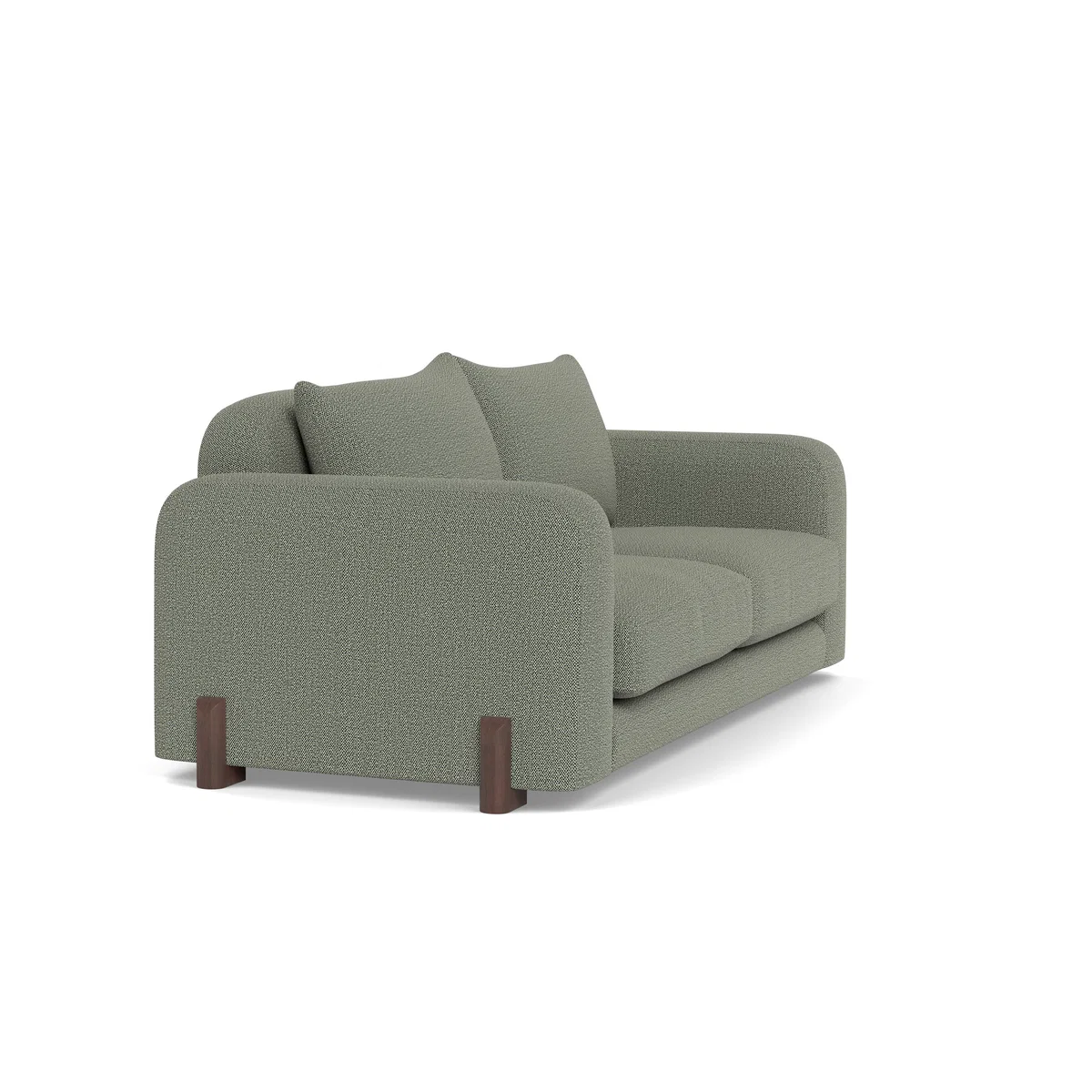 Heal's Nuvola 2 Seater Sofa Boucle Tweed Lapis Black Beech Feet – image 2