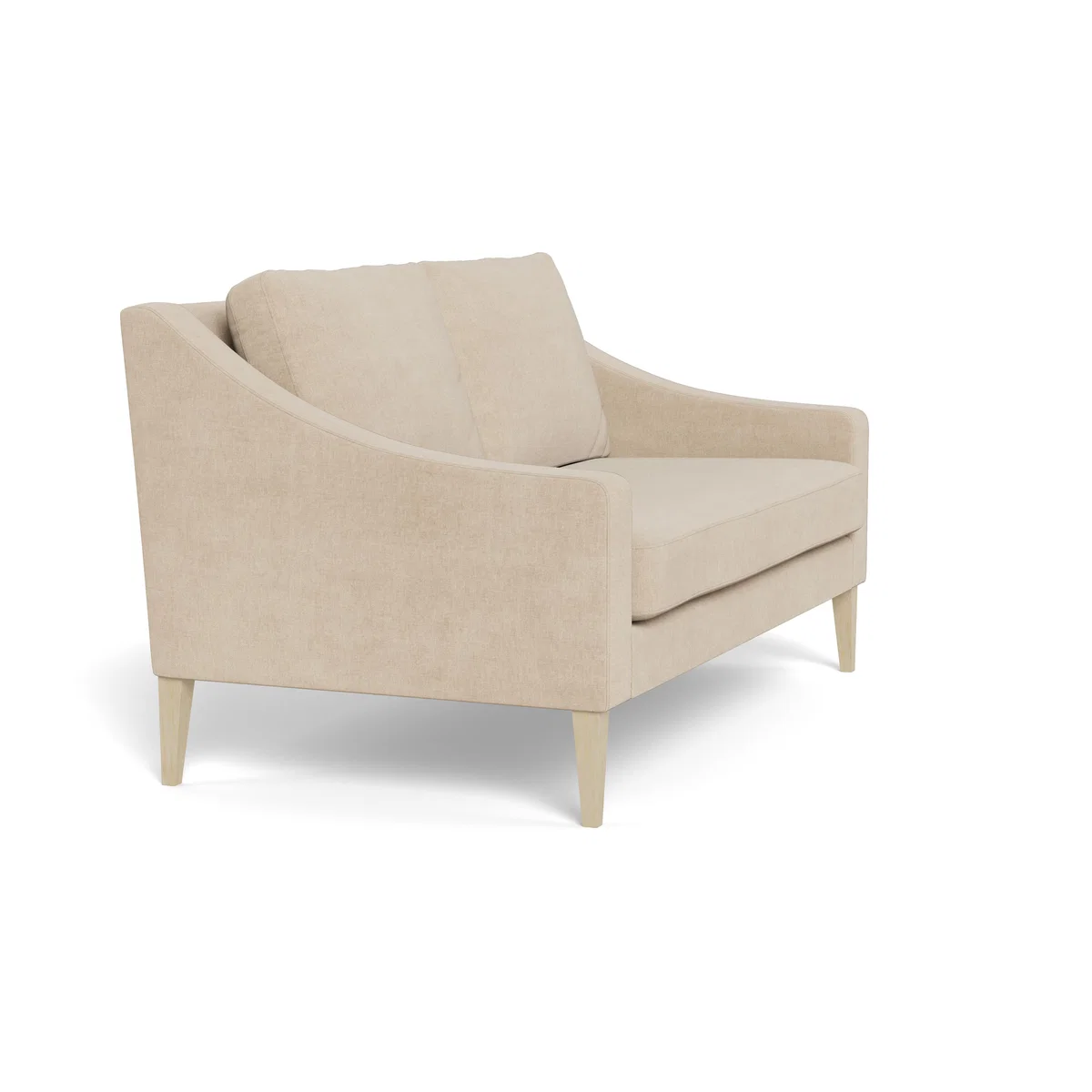 Heal's Richmond 2 Seater Sofa Brushed Cotton Oat Black Feet – image 3