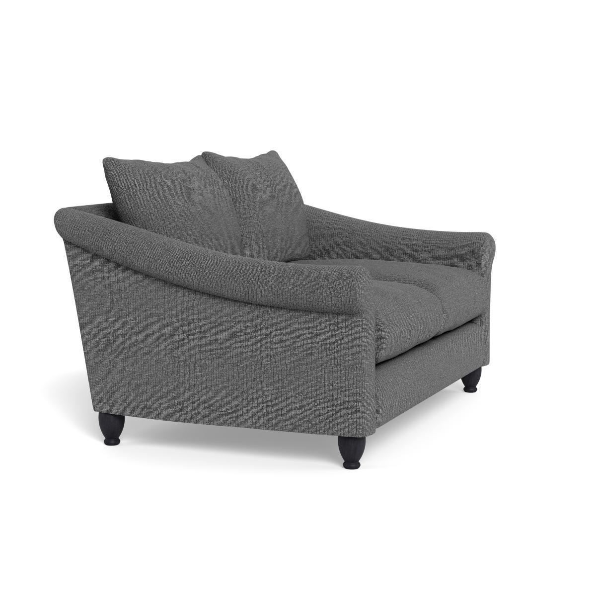 Heal's Devon 2 Seater Tejo Recycled Noir Dark Brown Stain Beech Feet - Heal's UK Furniture – image 2