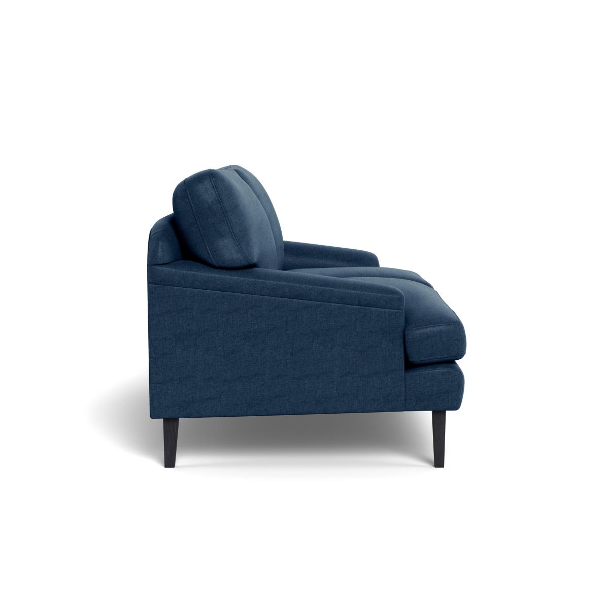 Heal's Stanton 2 Seater Sofa Capelo Linen-Cotton Inkspot Black Feet – image 4