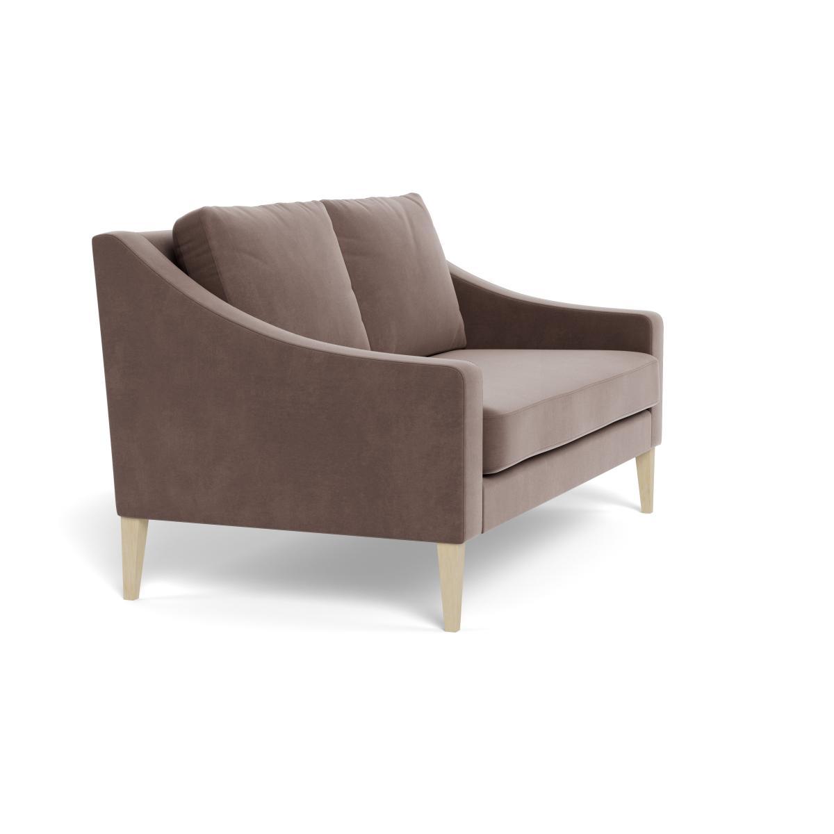 Heal's Richmond 2 Seater Sofa Smart Velvet Mouse Natural Feet - Heal's UK Furniture – image 2