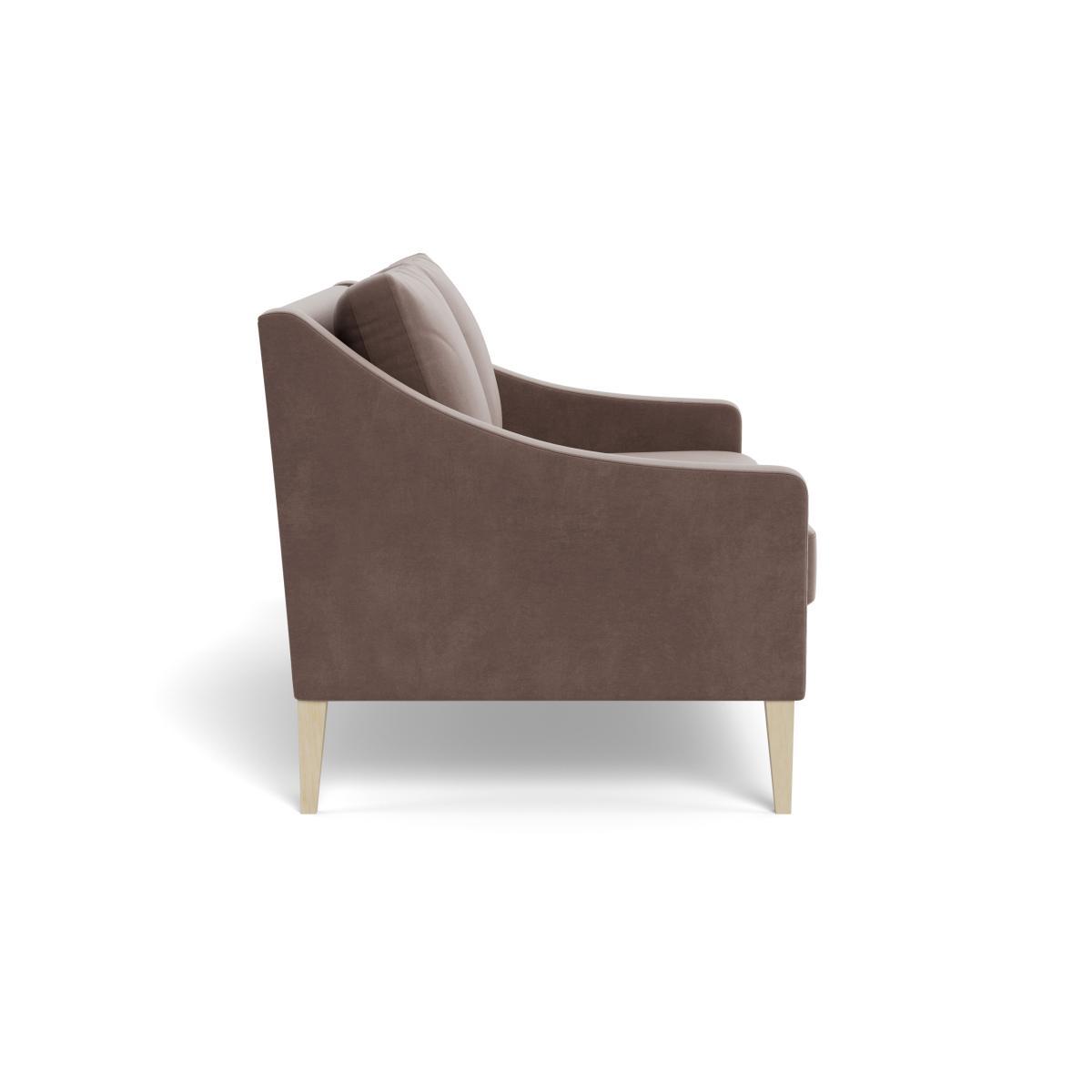 Heal's Richmond 2 Seater Sofa Smart Velvet Mouse Natural Feet - Heal's UK Furniture – image 3