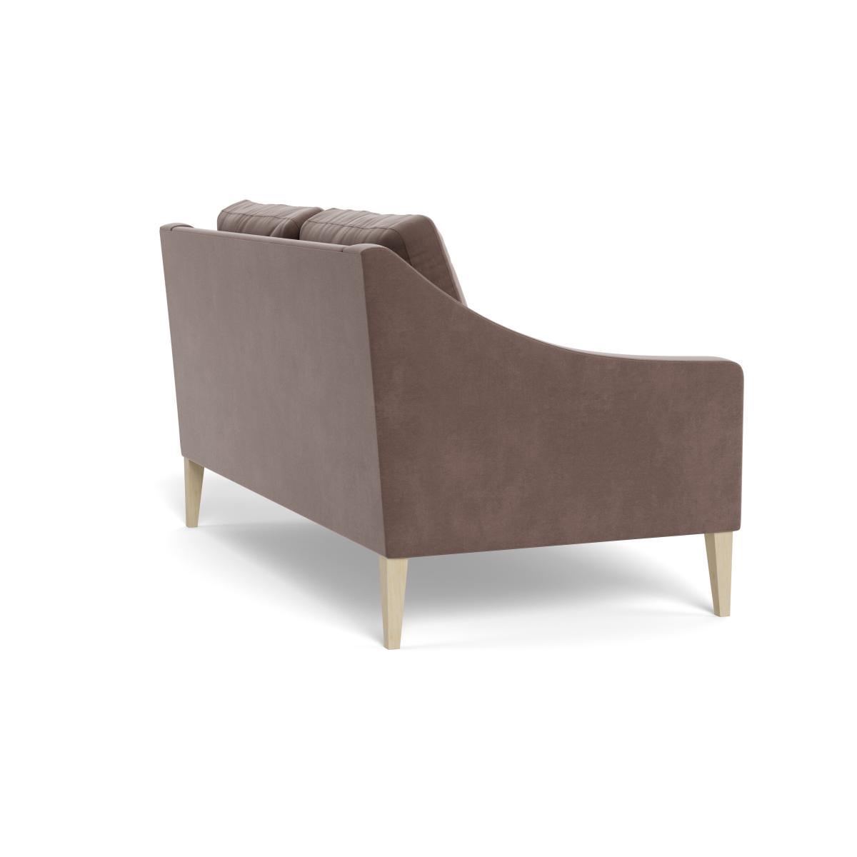 Heal's Richmond 2 Seater Sofa Smart Velvet Mouse Natural Feet - Heal's UK Furniture – image 4