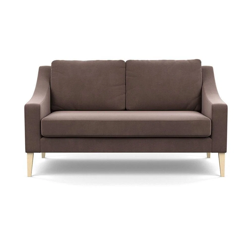 Heal's Richmond 2 Seater Sofa Smart Luxe Velvet Nickel Tinted Ash Feet - Heal's UK Furniture – image 2