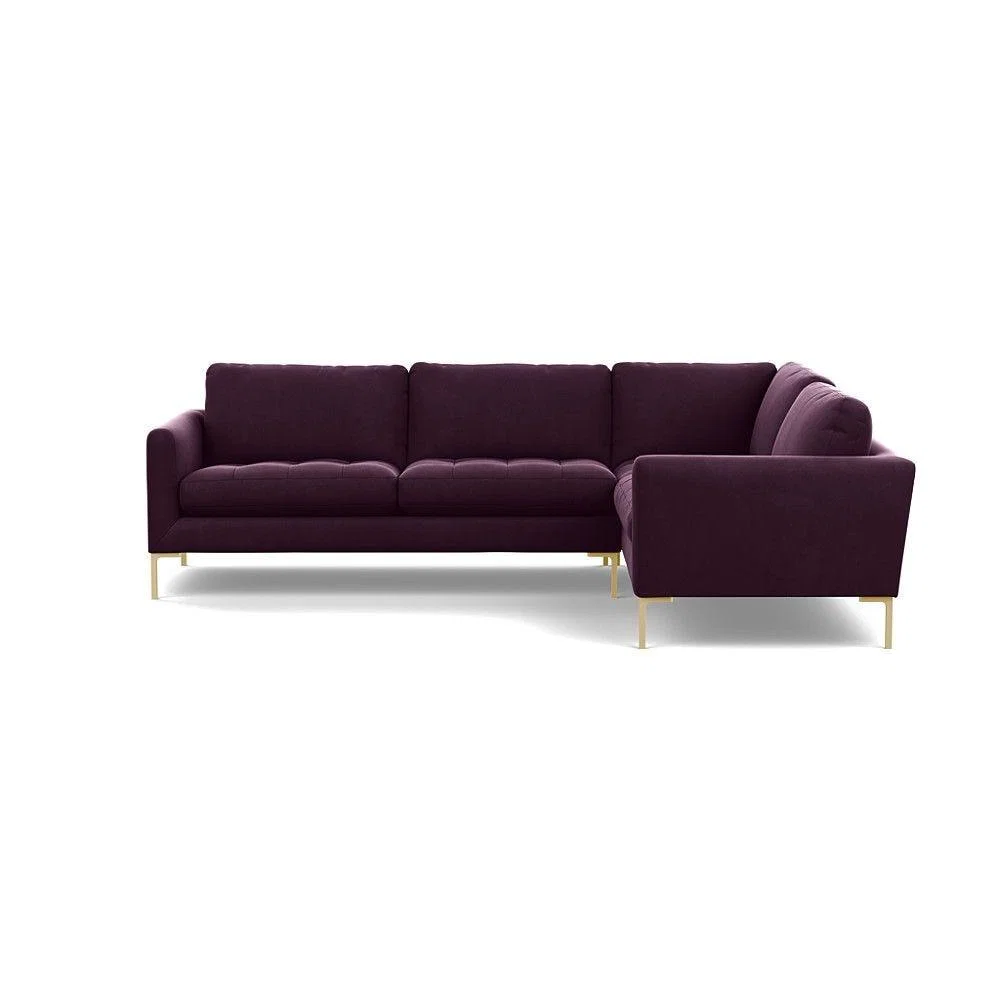 Heal's Richmond 2 Seater Sofa Smart Luxe Velvet Nickel Tinted Ash Feet - Heal's UK Furniture – image 11