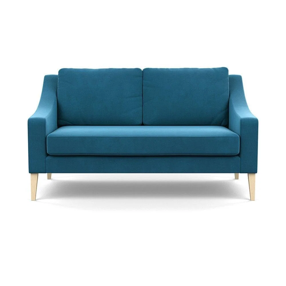 Heal's Richmond 2 Seater Sofa Smart Luxe Velvet Nickel Tinted Ash Feet - Heal's UK Furniture – image 115