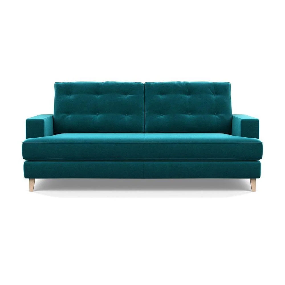 Heal's Richmond 2 Seater Sofa Smart Luxe Velvet Nickel Tinted Ash Feet - Heal's UK Furniture – image 121