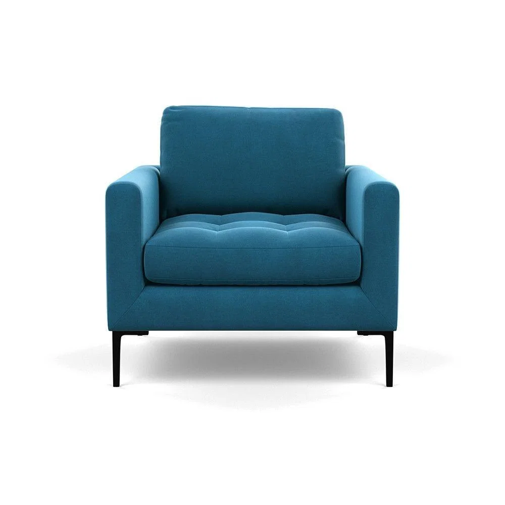 Heal's Richmond 2 Seater Sofa Smart Luxe Velvet Nickel Tinted Ash Feet - Heal's UK Furniture – image 125