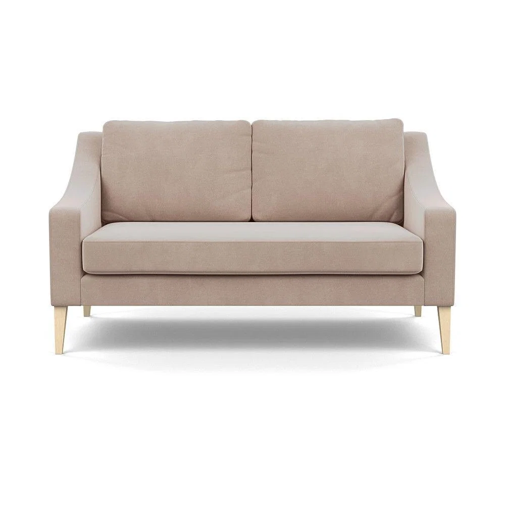 Heal's Richmond 2 Seater Sofa Smart Luxe Velvet Nickel Tinted Ash Feet - Heal's UK Furniture – image 14
