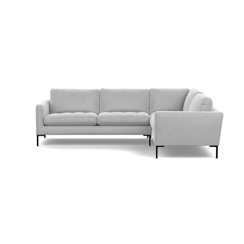 Heal's Richmond 2 Seater Sofa Smart Luxe Velvet Nickel Tinted Ash Feet - Heal's UK Furniture – image 16