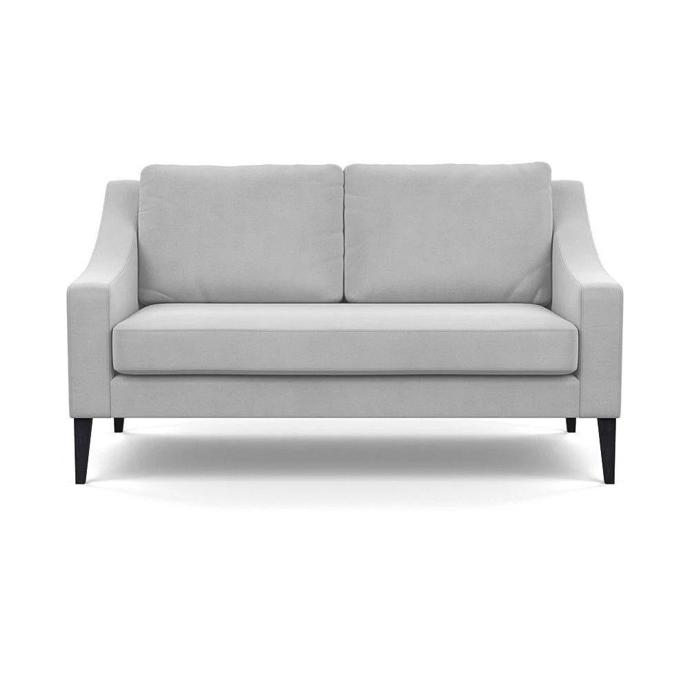 Heal's Richmond 2 Seater Sofa Smart Luxe Velvet Nickel Tinted Ash Feet - Heal's UK Furniture – image 19