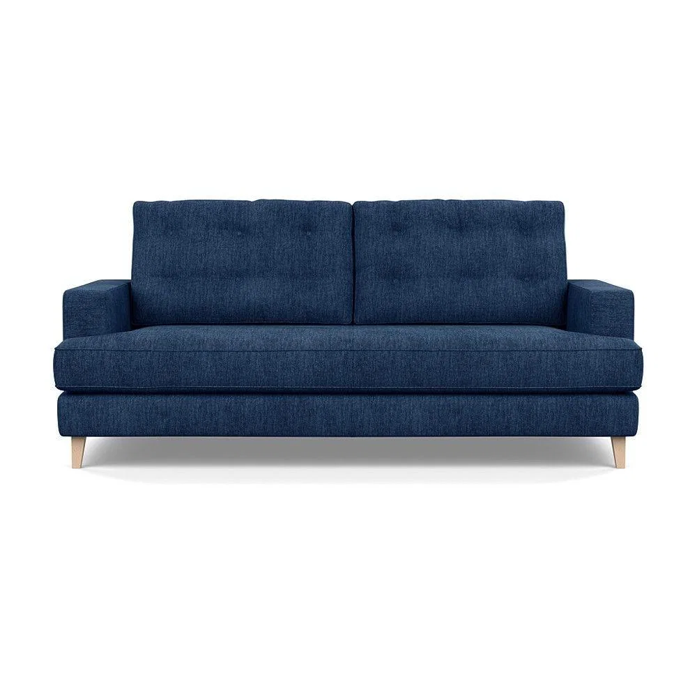 Heal's Richmond 2 Seater Sofa Smart Luxe Velvet Nickel Tinted Ash Feet - Heal's UK Furniture – image 3