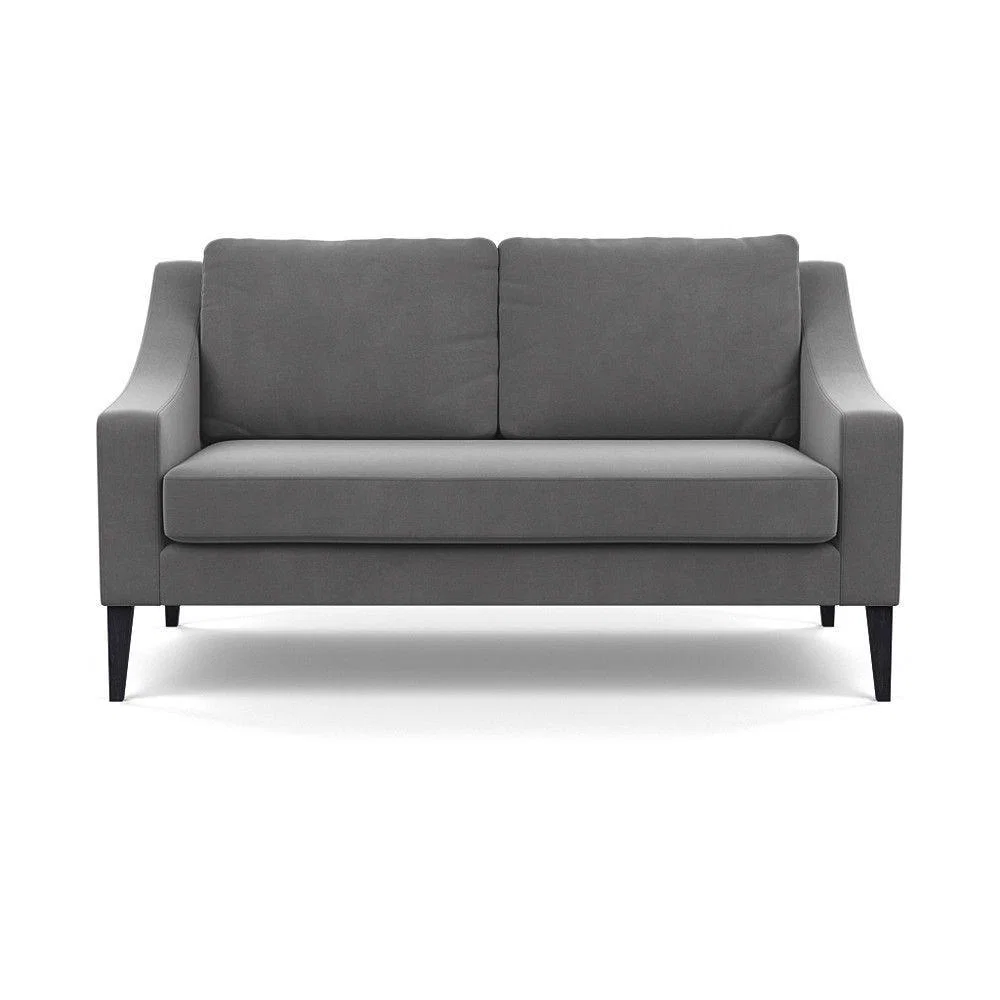 Heal's Richmond 2 Seater Sofa Smart Luxe Velvet Nickel Tinted Ash Feet - Heal's UK Furniture – image 28