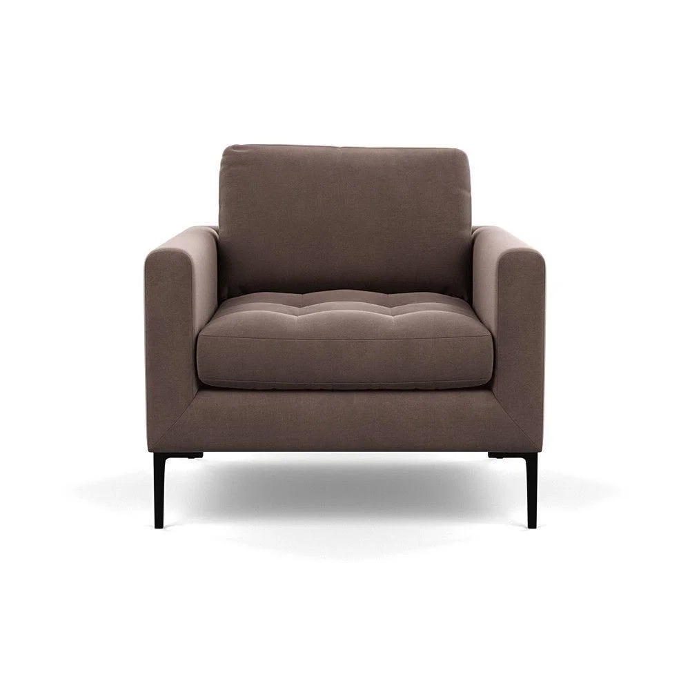 Heal's Richmond 2 Seater Sofa Smart Luxe Velvet Nickel Tinted Ash Feet - Heal's UK Furniture – image 34