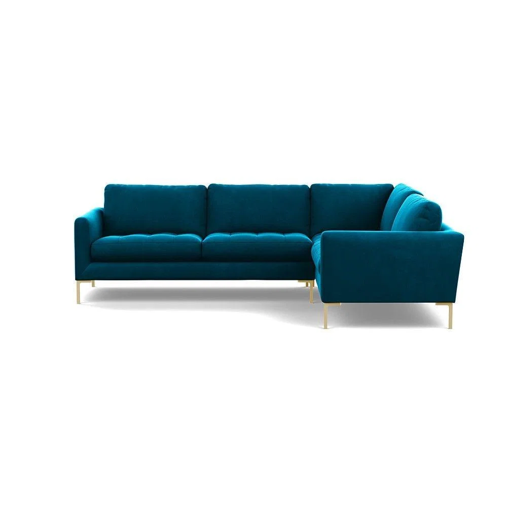 Heal's Richmond 2 Seater Sofa Smart Luxe Velvet Nickel Tinted Ash Feet - Heal's UK Furniture – image 41
