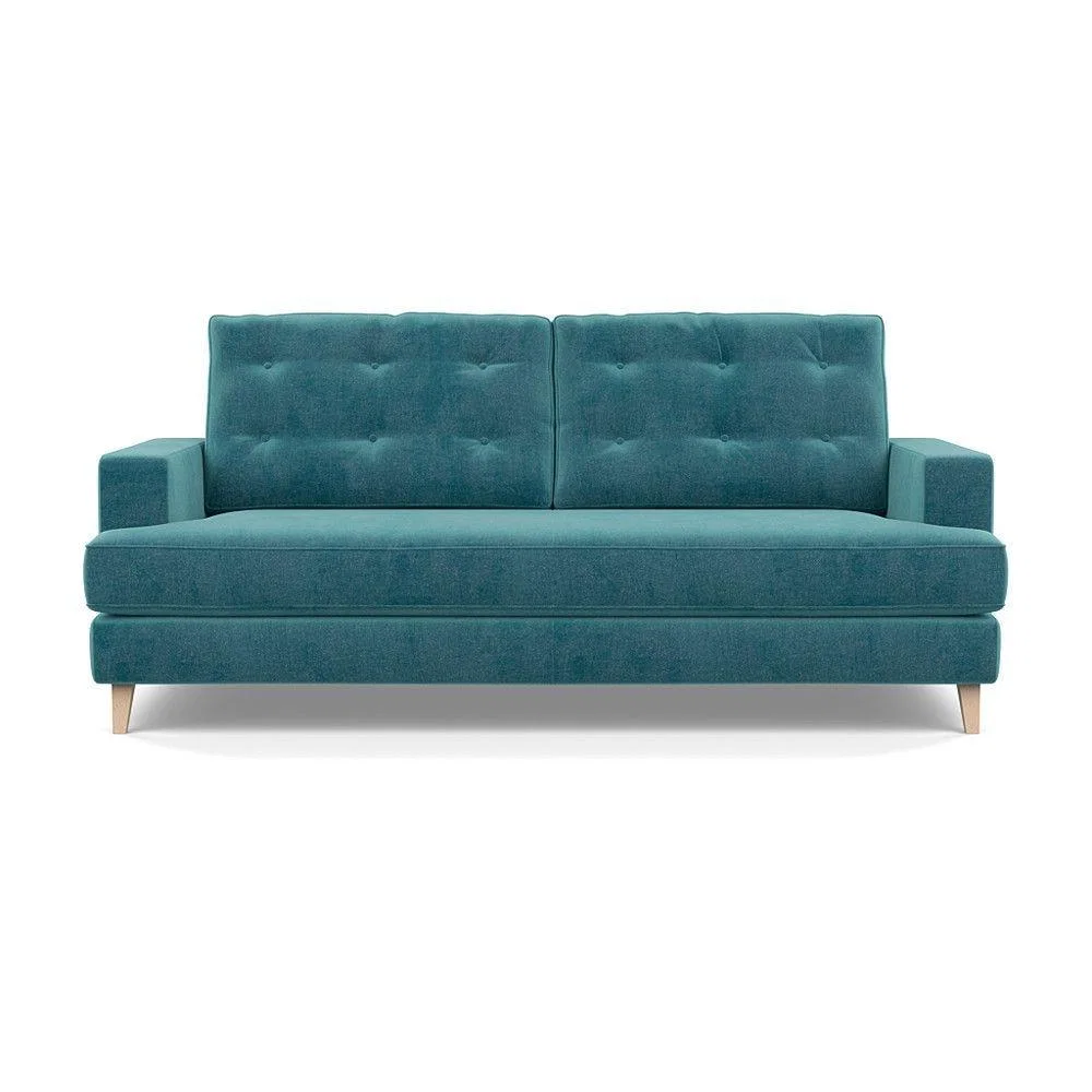 Heal's Richmond 2 Seater Sofa Smart Luxe Velvet Nickel Tinted Ash Feet - Heal's UK Furniture – image 56