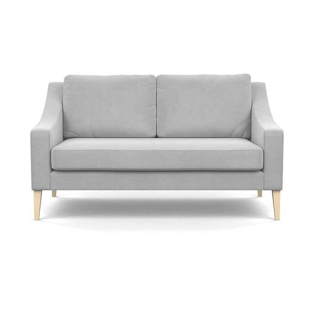 Heal's Richmond 2 Seater Sofa Smart Luxe Velvet Nickel Tinted Ash Feet - Heal's UK Furniture – image 7