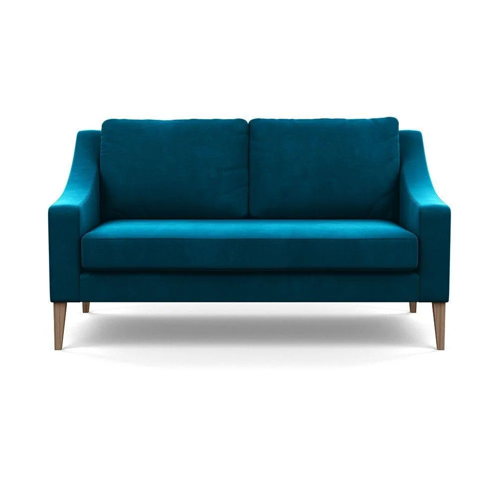 Heal's Richmond 2 Seater Sofa Smart Luxe Velvet Nickel Tinted Ash Feet - Heal's UK Furniture – image 69