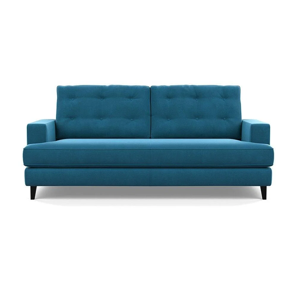 Heal's Richmond 2 Seater Sofa Smart Luxe Velvet Nickel Tinted Ash Feet - Heal's UK Furniture – image 79