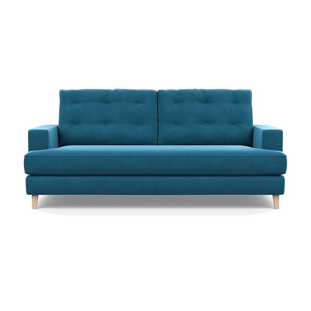 Heal's Richmond 2 Seater Sofa Smart Luxe Velvet Nickel Tinted Ash Feet - Heal's UK Furniture – image 87