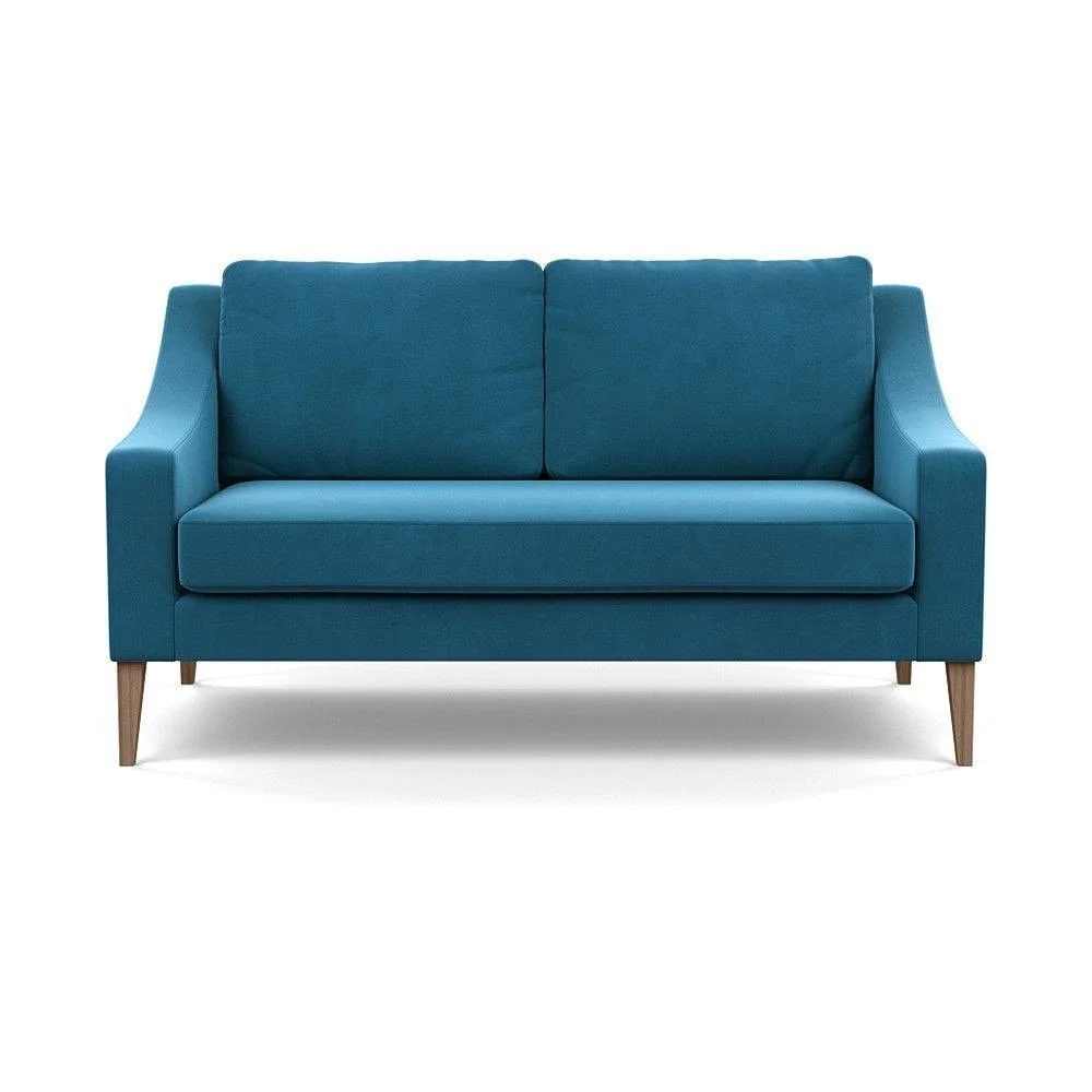 Heal's Richmond 2 Seater Sofa Smart Luxe Velvet Nickel Tinted Ash Feet - Heal's UK Furniture – image 10