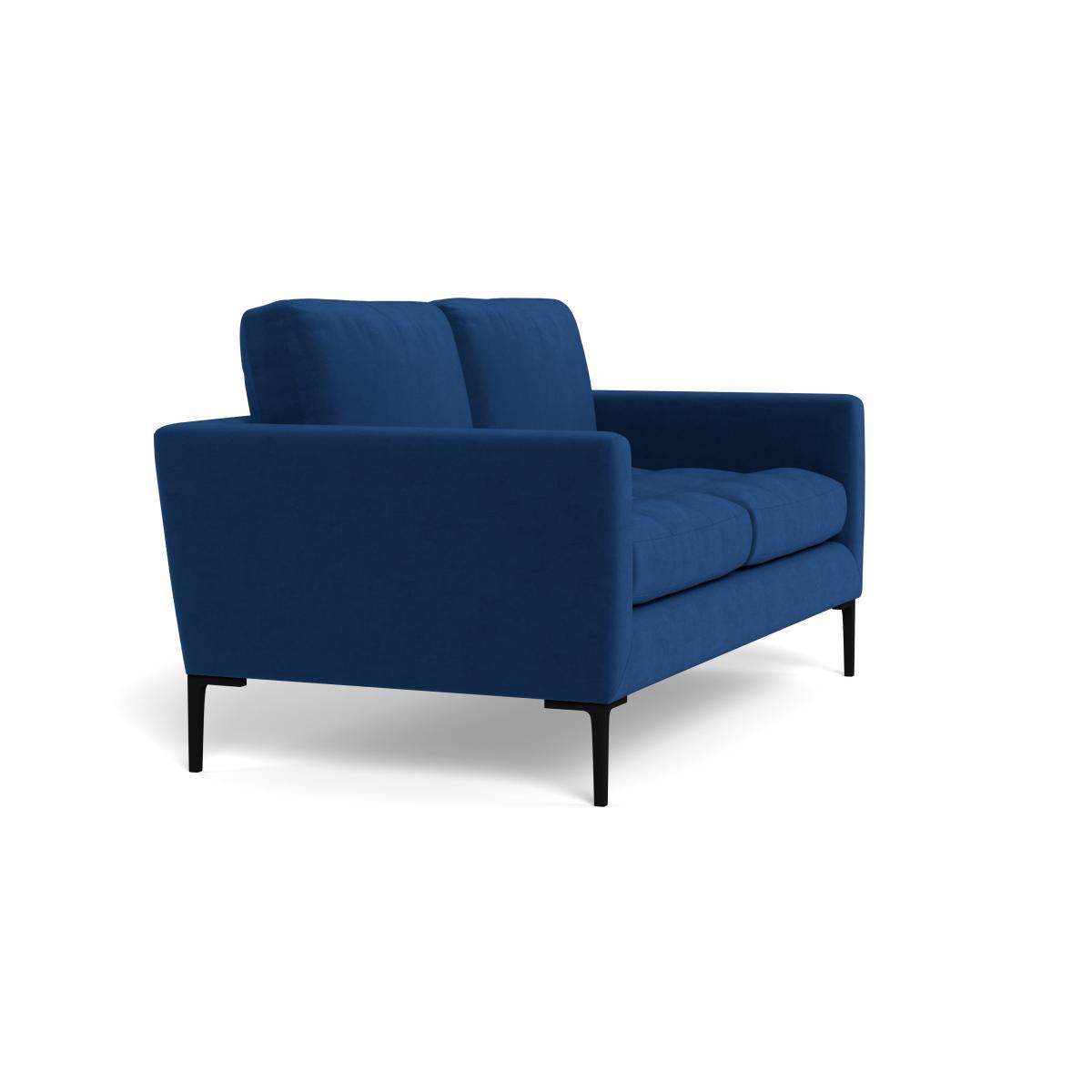 Heal's Eton 2 Seater Sofa Smart Velvet Petrol Black Feet - Heal's UK Furniture – image 2