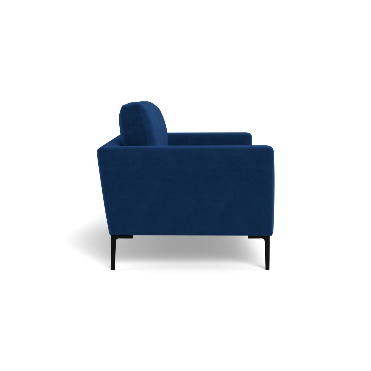 Heal's Eton 2 Seater Sofa Smart Velvet Petrol Black Feet - Heal's UK Furniture – image 3