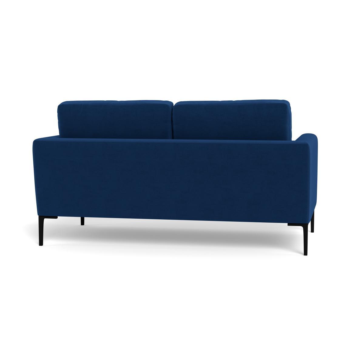 Heal's Eton 2 Seater Sofa Smart Velvet Petrol Black Feet - Heal's UK Furniture – image 5
