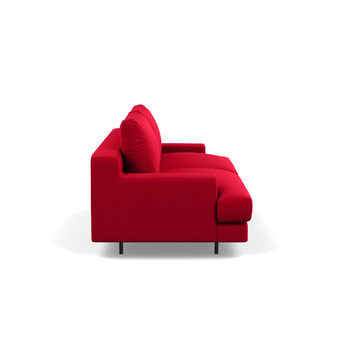 Heal's Orso 2 Seater Sofa Melton Wool Red Oxide Black Feet - Heal's UK Furniture – image 4
