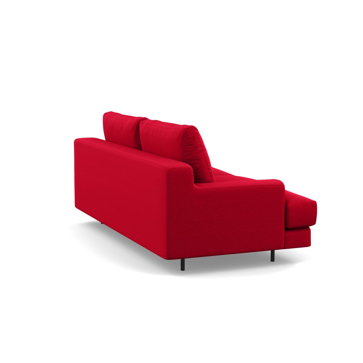 Heal's Orso 2 Seater Sofa Melton Wool Red Oxide Black Feet - Heal's UK Furniture – image 5